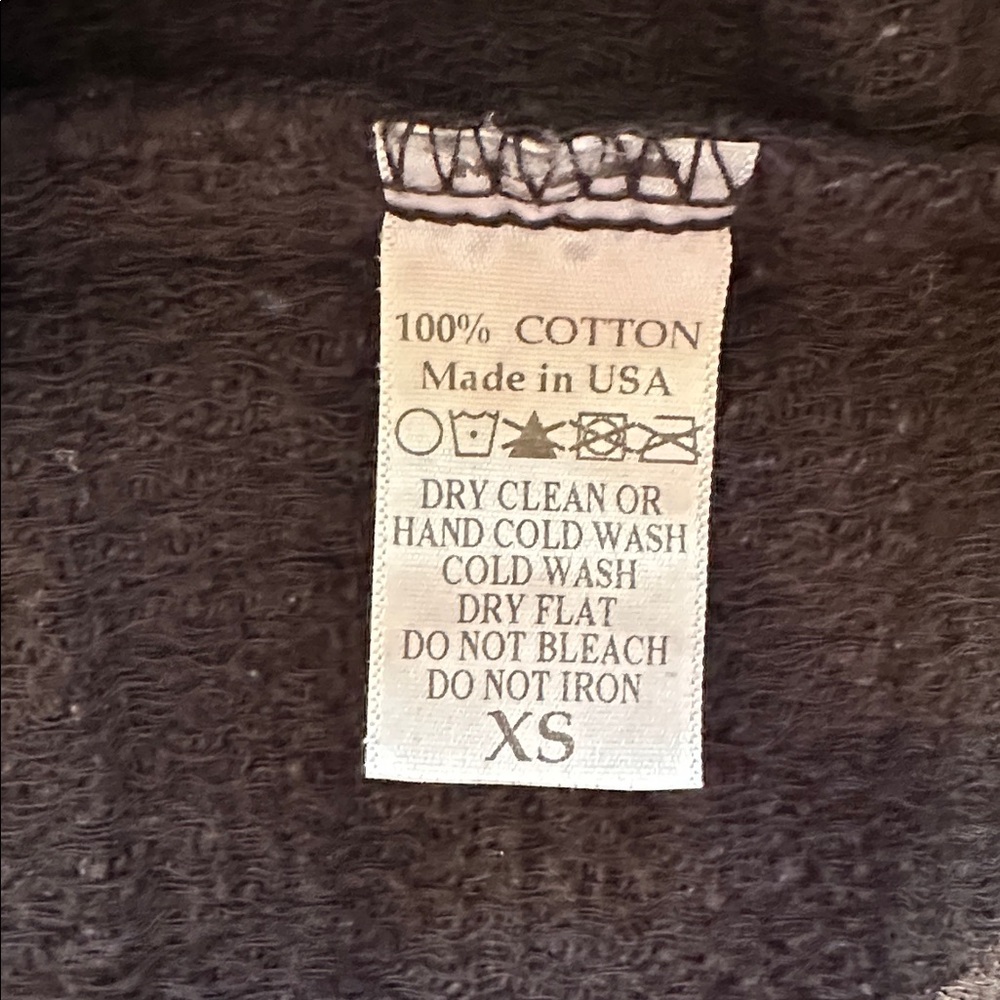 Black Crane Textured Cotton Top XS - Picture 3 of 5
